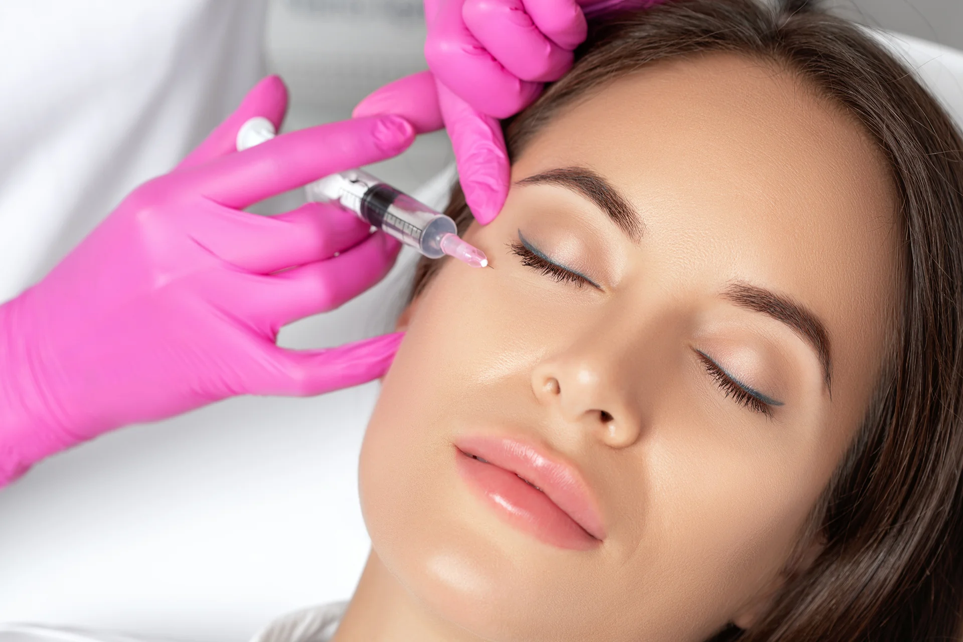 Close-up of a woman with natural-looking dermal filler results in Oakville