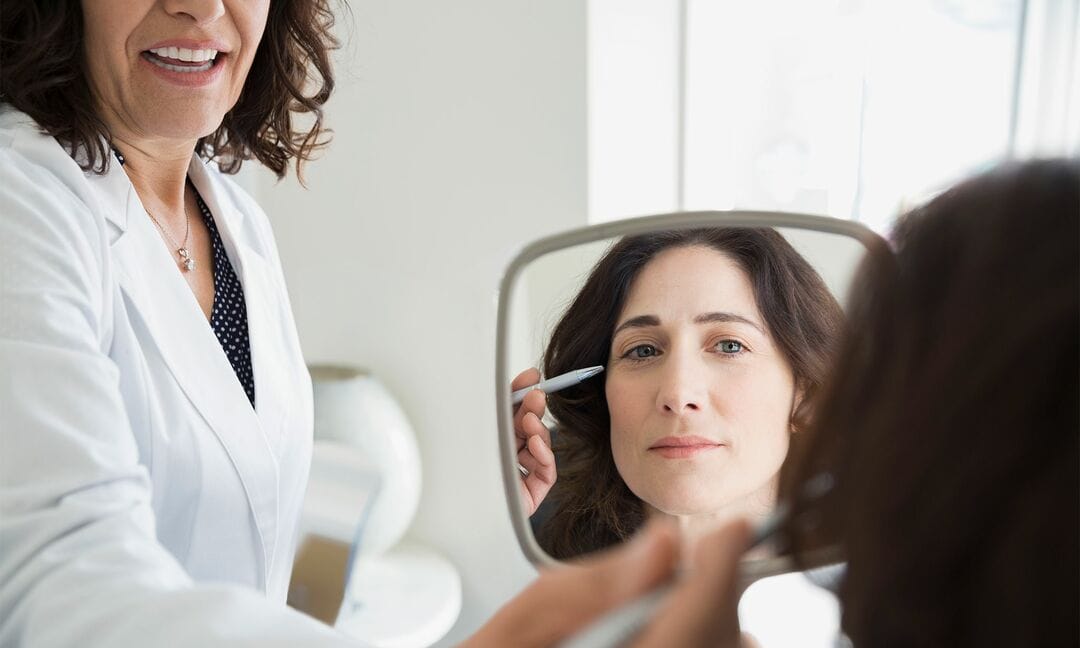 Botox being administered with a fine needle at an Oakville clinic