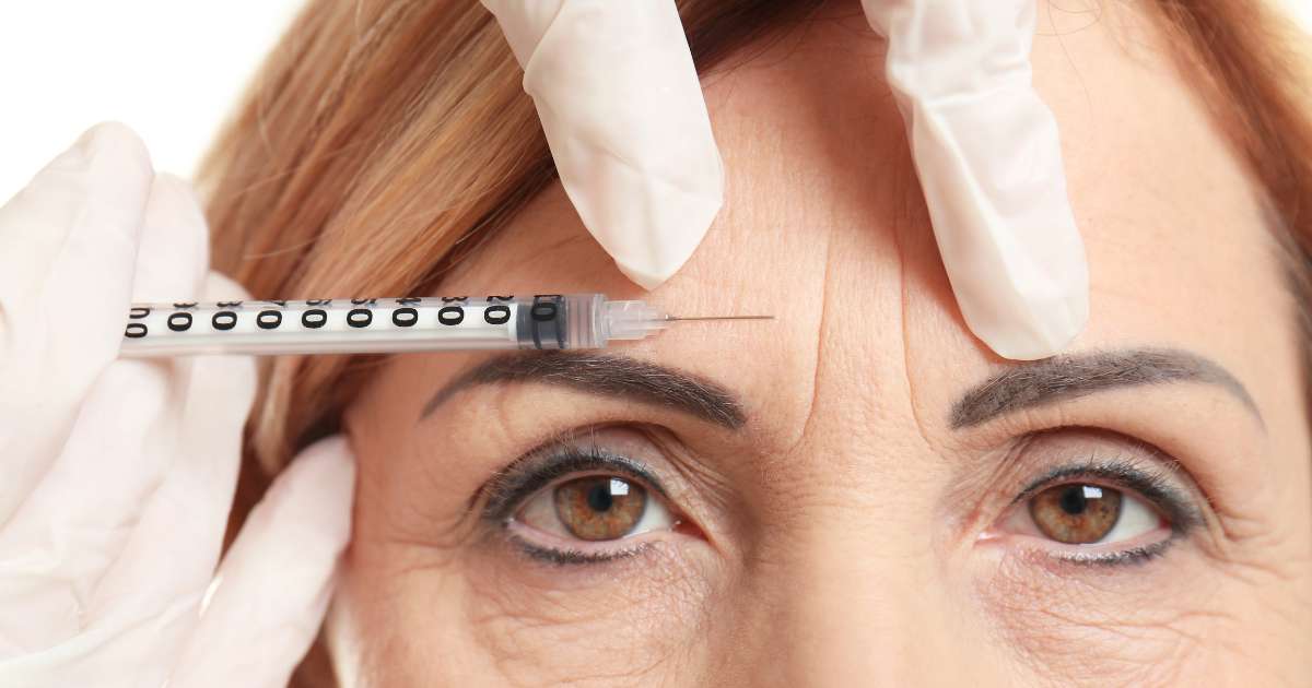 Close-up of smooth, natural-looking skin after Botox treatment in Oakville