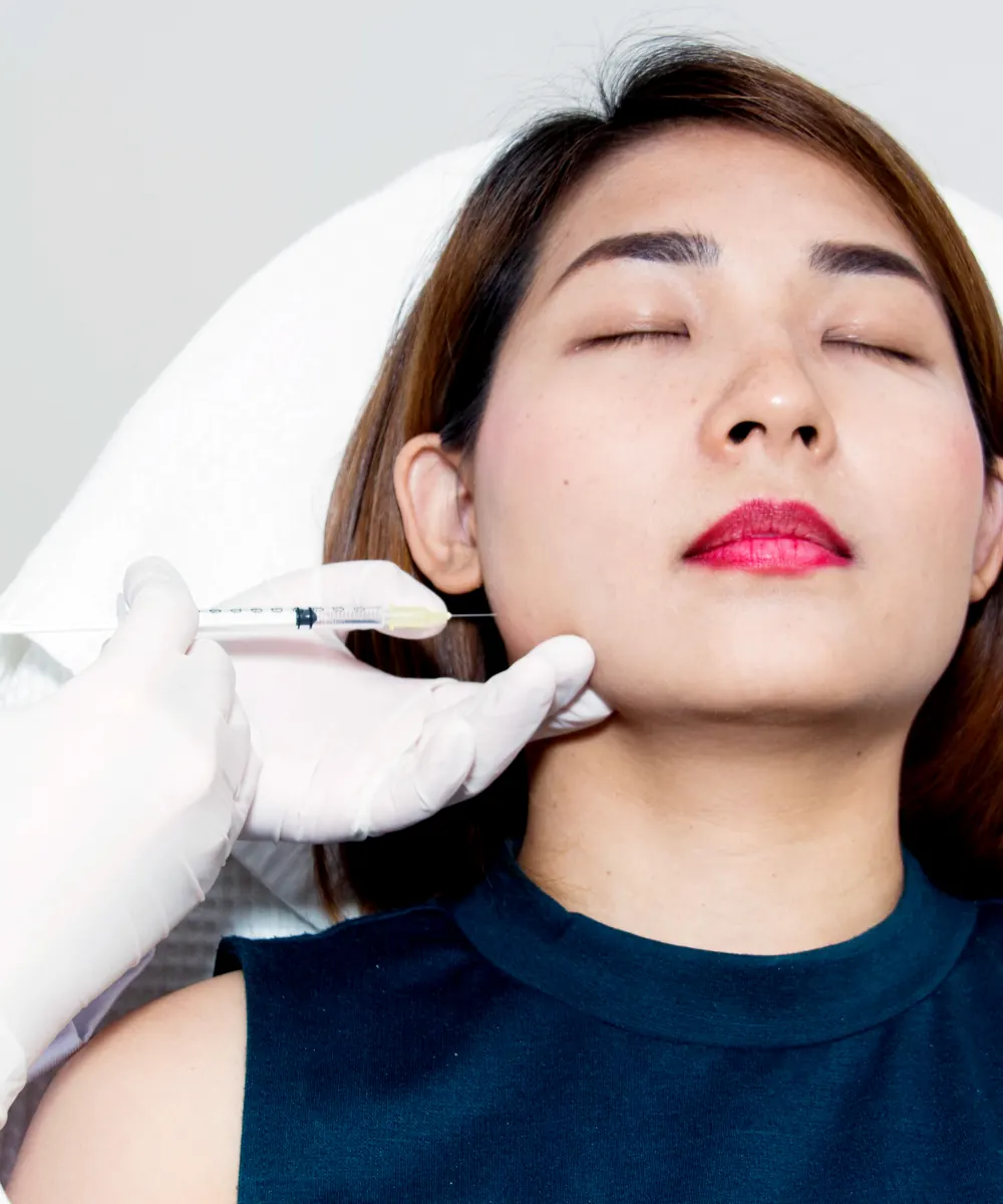 Masseter Botox treatment being performed at an Oakville clinic