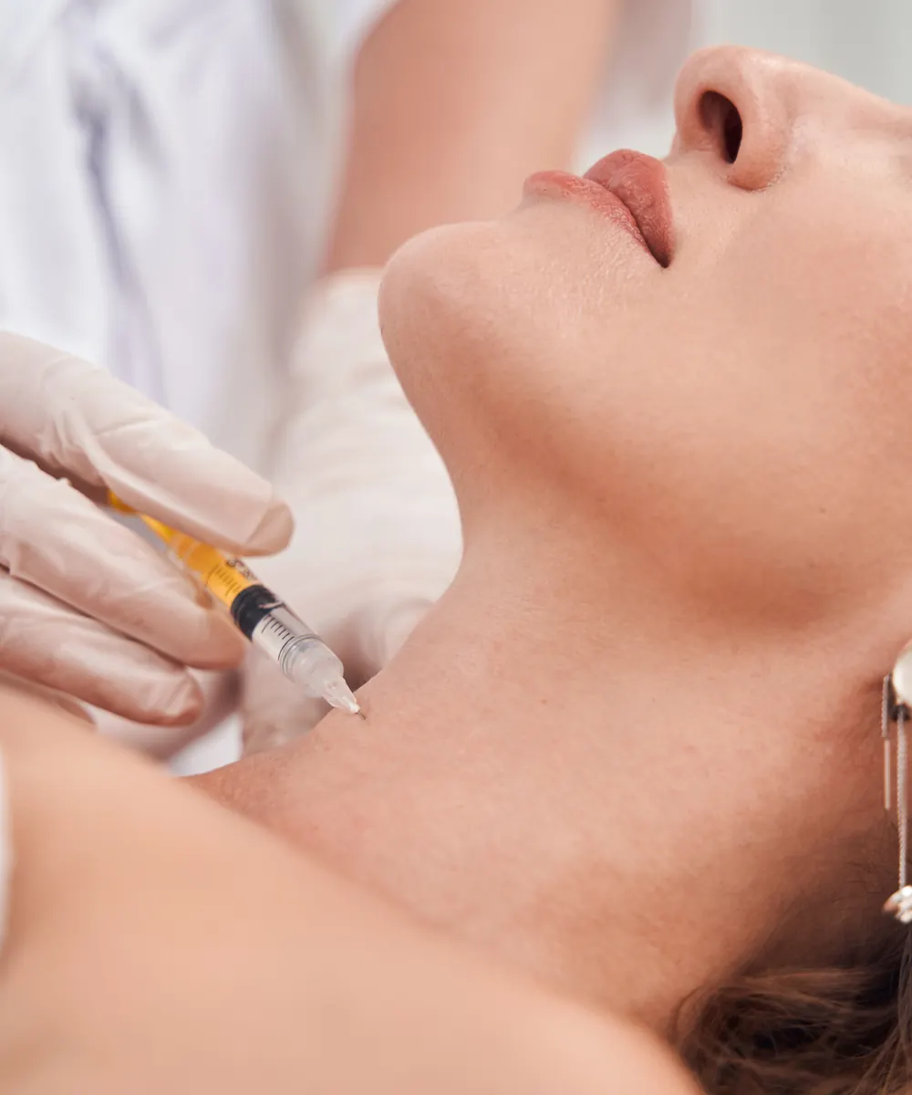 Nefertiti lift treatment being performed at an Oakville clinic